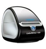 DYMO LABELWRITER 450 Label Printer,(1752264), USB, PC/MAC, Printer and Software, 51 Labels Per Minute, black/silver.
