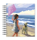 ECOeverywhere Girl With Kite Picture Photo Album, 18 Pages, Holds 72 Photos, 7.75 x 8.75 Inches, Multicolored (PA11677)