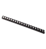 Fellowes 52323 - Plastic Comb Bindings, 1/2 Diameter, 90 Sheet Capacity, Black, 25/Pack-FEL52323