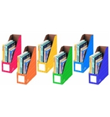 Fellowes 6-Pack Magazine File Folders, Letter, 4 by 11 by 12-1/4-Inch, Assorted