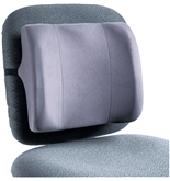 Fellowes 91926 High-Profile Backrest with Soft Brushed Cover, 13w x 4d x 12-5/8h, Graphite