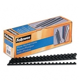 Fellowes Plastic Comb Bindings, 5/16", 40-Sheet Capacity, Black, 100 per Pack - Sold as 2 Packs of