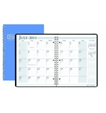 House of Doolittle 14 Month Academic Planner July 2012 to August 2013, 8 1/2 x 11 Inches Bright Blue Cover with 3 Hole Punched Recycled (HOD26308)