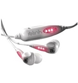 IBLINK WLP3 EARBUDS WITH LED LIGHTS (WHITE WITH PINK LED LIGHTS) IBLINK WLP3 EARBUDS WITH LED LIGHT