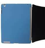 iGadgitz Blue Tough Crystal Gel Skin (Thermoplastic Polyurethane TPU) Back Cover for Apple iPad 2 + Sc