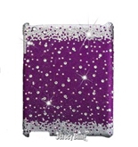 Jersey Bling PURPLE Crystal & Rhinestone Ipad case for Models 2, 3 or 4