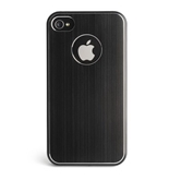 Kensington K39388US Aluminum Finish Case for iPhone 4 and 4S - 1 Pack - Retail Packaging - Black