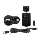 Kensington USB Car and Wall Charger for Smartphone - Black