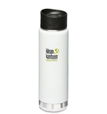 Klean Kanteen Coffee Set Wide Mouth Insulated Bottle with 2 Caps (Stainless Loop Cap and Cafe Cap)
