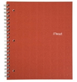 Mead Recycled Notebook, 1-Subject, 80-Count, College Ruled, Ginger (72437)