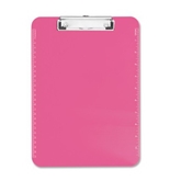 Neon Pink Transparent Plastic Clipboard, 9" x 12.5" (SPR01868)