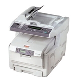 Okidata C5550N Color Laser Printer Fax Copier & Scanner with Network Card