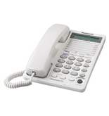 Panasonic KX-TS208W 2-Line Integrated Phone System, White