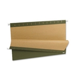 Pendaflex 81622 Recycled Standard Green Hanging File Folders, Legal, 1/5 Cut Tabs, 25/box