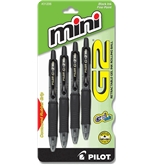 Pilot G2 Mini Retractable Gel Ink Rolling Ball Pen, Fine Point, 4-Pack, Black Ink (31206)
