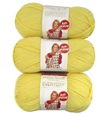 Premier Yarns Solid Deborah Norville Everyday Soft Worsted, Baby Yellow