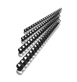 1/4- Black Plastic Binding Comb 20 Sheet Capacity 25 Pack
