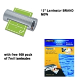 Royal Sovereign NR-1201 12 Business Pouch Laminator w/ free pack of 7mil