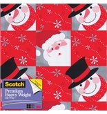 Scotch Gift Wrap, Snowflaked Pals Pattern, 25-Square Feet, 30-Inch x 10-Feet (AM-WPSP-12)