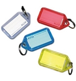 SecurIT 04993 Extra Color-Coded Key Tags for Key Tag Rack, 1-1/8 x 2-1/4, Assorted, 4/Pack