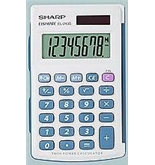 Sharp EL-243SB Electronics  8-Digit Twin Power Hard Cover Handheld Calculator
