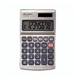 Sharp EL-326SB Extra-Large 8-Digit LCD Readout w/Punctuation Calculator