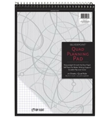 Silverpoint Top Wire Pad, Heavy Back, Quadrille Rule, 8.5 x 11.75 Inches, 70 Sheets, Protective Cover, Blue/Black (51070)