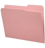 Smead 2/5-Cut Right Position File Folders, Heavy Duty Reinforced Tab, Letter Size, Pink, 100 Per Box (12686)