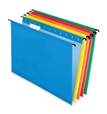 Sure Hook Hanging File Folder, Assorted ( Blue, Red, Yellow, Bright Green, Orange), Letter, 20 Folders Per Box, 6152 1/5 Asst