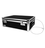 Vaultz Locking Storage Box, 6 x 18 x 13 Inches, Black VZ00323