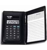 Victor Model 1122 8-Digit Compact Calculator with Portfolio & Pen