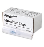 Wholesale CASE of 10 - Swingline Tear-resistant Plastic Shredder Bags-Poly Shredder Bags,Medium Up To 19 Gallon,25/BX,Clear
