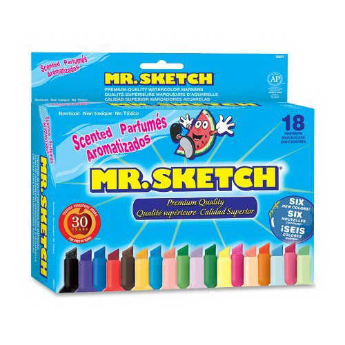Mr. Sketch Scented Water Color markers, 18-Color Set(20071) .