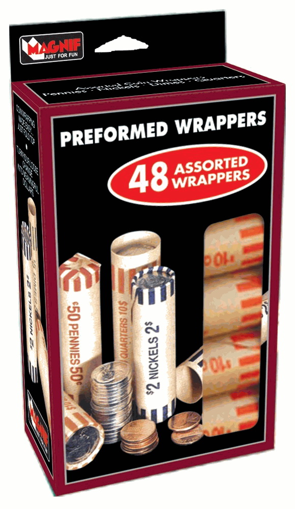 48 count 1 X Round Coin Wrappers
