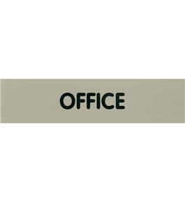 Garvey Engraved Style Plastic Signs 098003 Office - Grey
