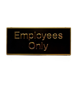 Garvey ADA and Contemporary Signs 098040 Employees Only