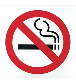 Garvey Printed Plastic Sign 098044 No Smoking