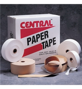 1" x 500' White Central - 140 GSO Light-Duty Paper Tape (30 Per Case)