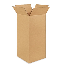 10" x 10" x 24" Tall Corrugated Boxes (Bundle of 25)