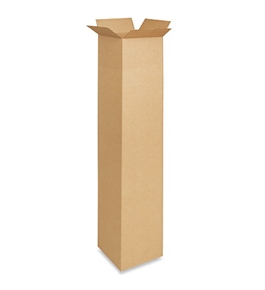 10" x 10" x 60" Tall Corrugated Boxes (Bundle of 15)