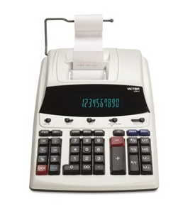 Victor Model 1230-4 12 Digit Commercial Printing Calculator