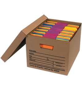 15" x 12" x 10" Economy File Storage Boxes (12 Each Per Case)