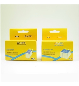 2 Pack Epson T003011 T005011 Compatible Ink Cartridges (1BK, 1CLR) T003 T005