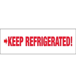 2" x 110 yds. - "Keep Refrigerated" Pre-Printed Carton Sealing Tape (36 Per Case)