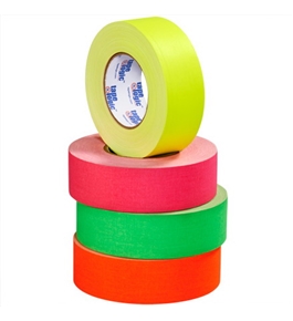 2" x 50 yds. Fluorescent Green 11 Mil Gaffers Tape (24 Per Case)