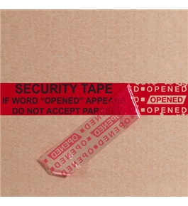 2" x 9" Red Tape Logic™ Secure Tape Strips (100 Per Case)