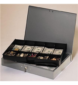 MMF 10-Compartment Low Profile Cash Box