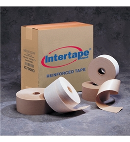 3" x 375' White Intertape - Carton Master Reinforced Tape (8 Per Case)