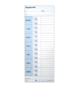 PTI 331-11 Attendance Cards 100 Pack