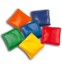 4" Assorted Colors Bean Bags, pack of 12